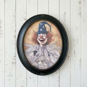 Poltergeist Clown Framed Art Print Signed By Chris Fulton